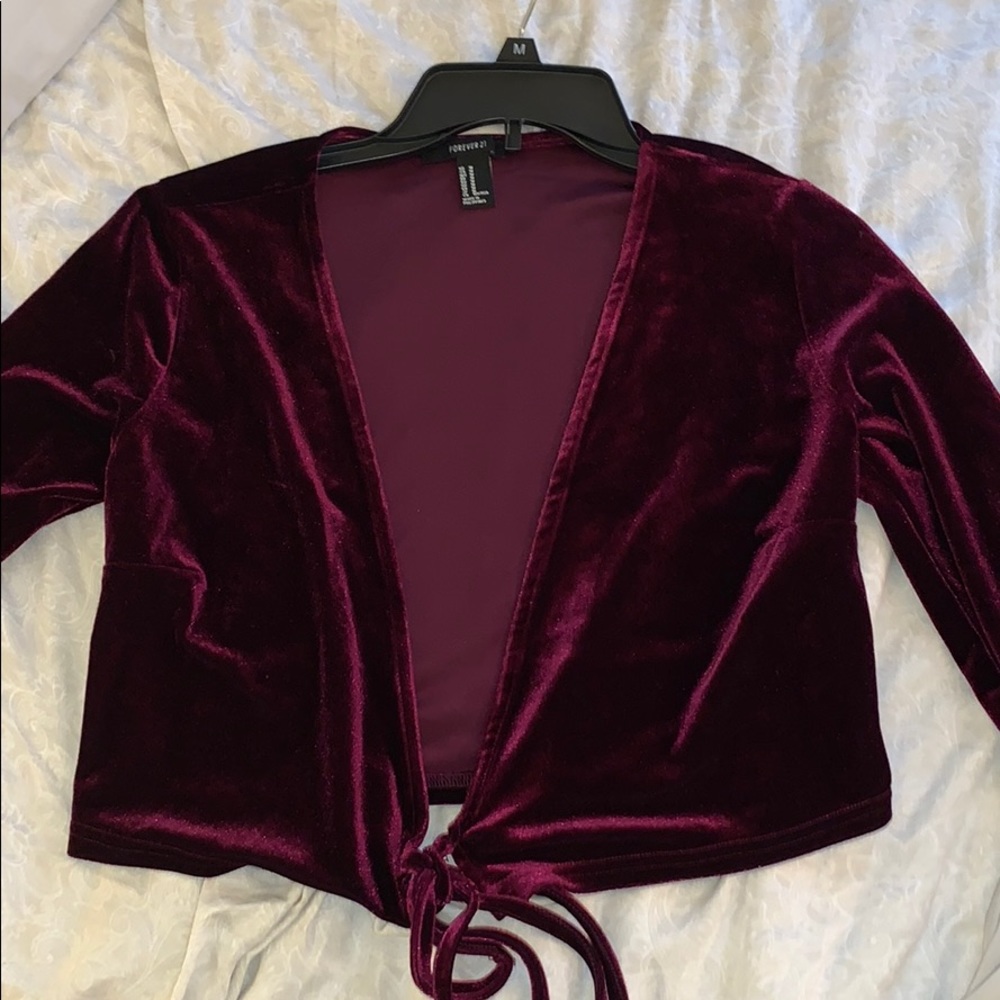 Forever 21 velvet shirt/coverup
